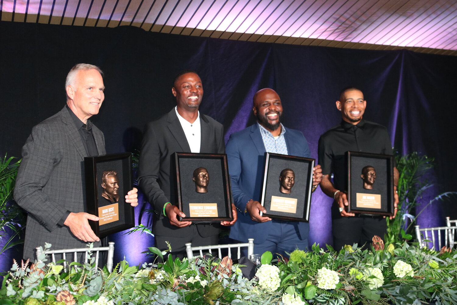 Mark Richt, Terrence Edwards, Earnest Graham and Joe Haden were the 2023 inductees into the Florida-Georgia Hall of Fame.